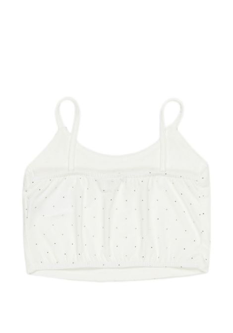 Top con strass Lù-Lù BY MISS GRANT | LL4171LATTE